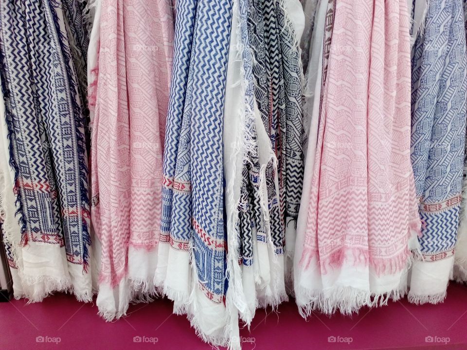 colorful towels fashion background