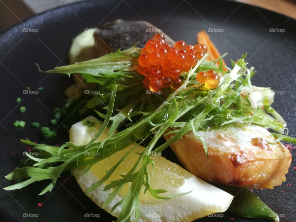 A delicious fish meal