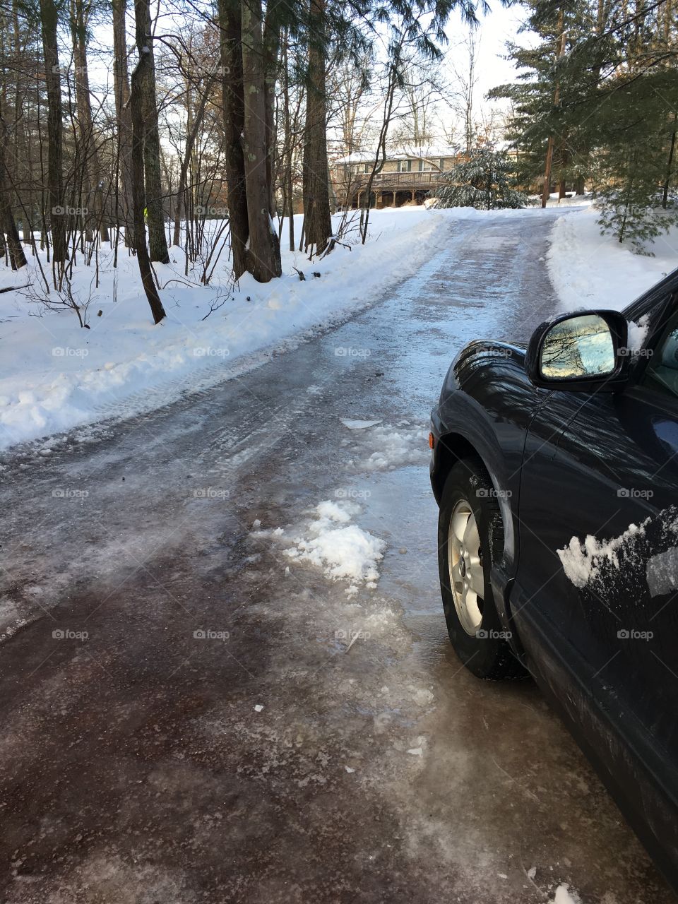Icy Driveway 