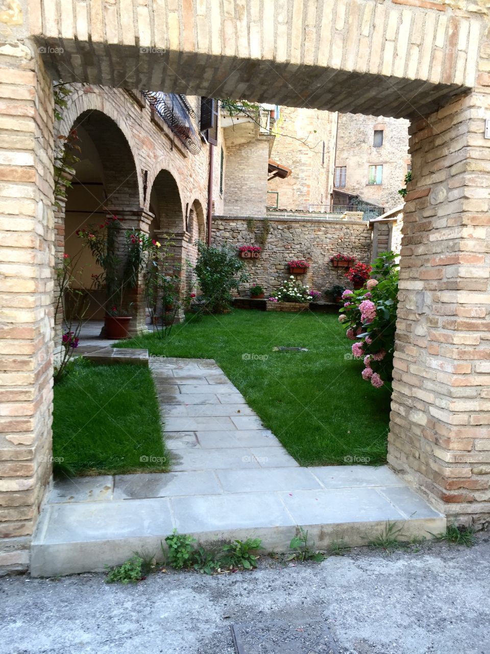Italian courtyard 