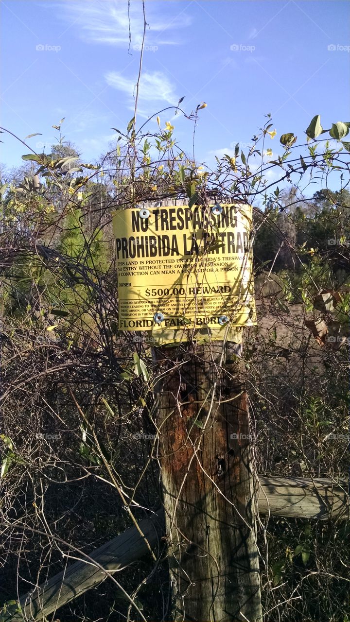 No Trespassing