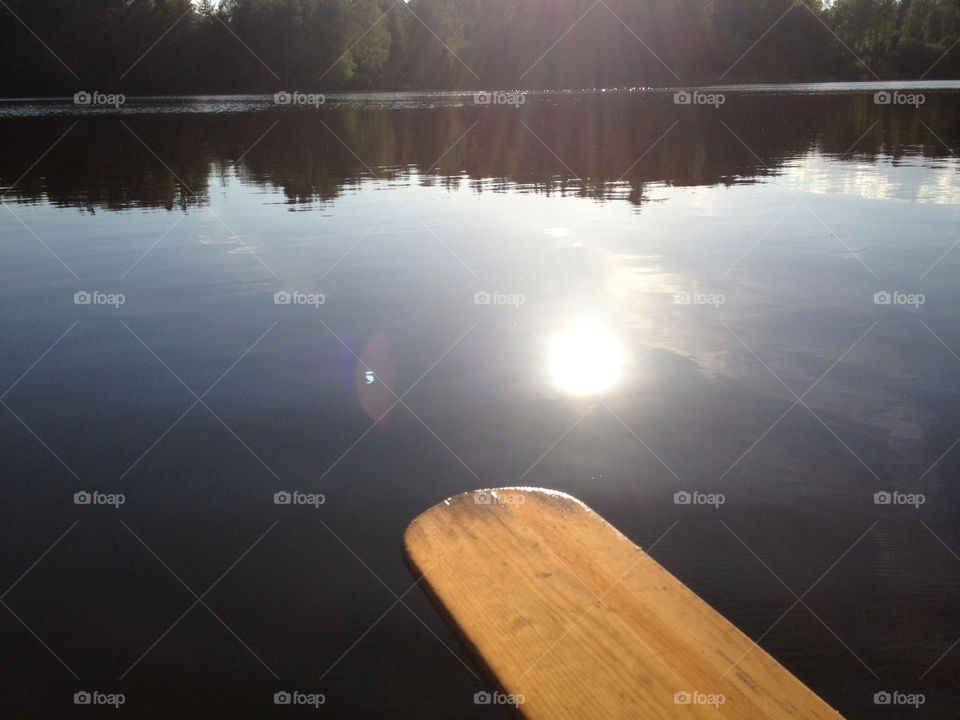Oar in the sun.