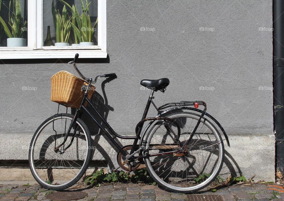 Bike by the window.