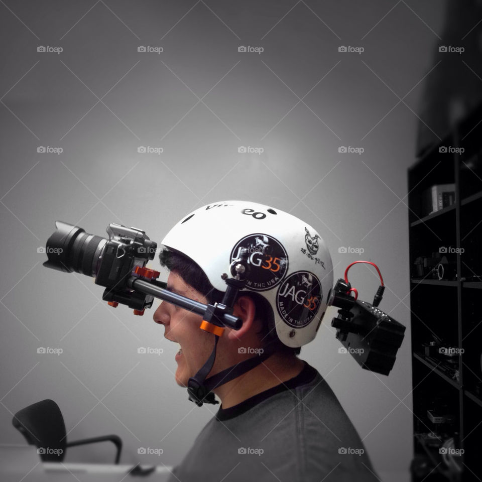 man helmet camera cameraman by jehugarcia