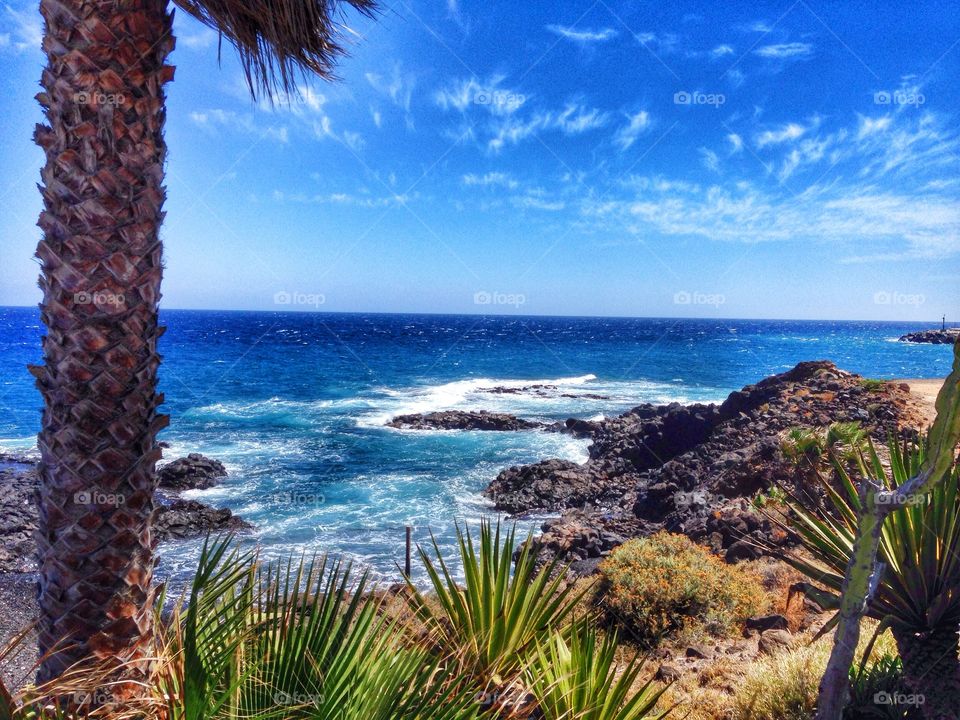 View of beautiful sea