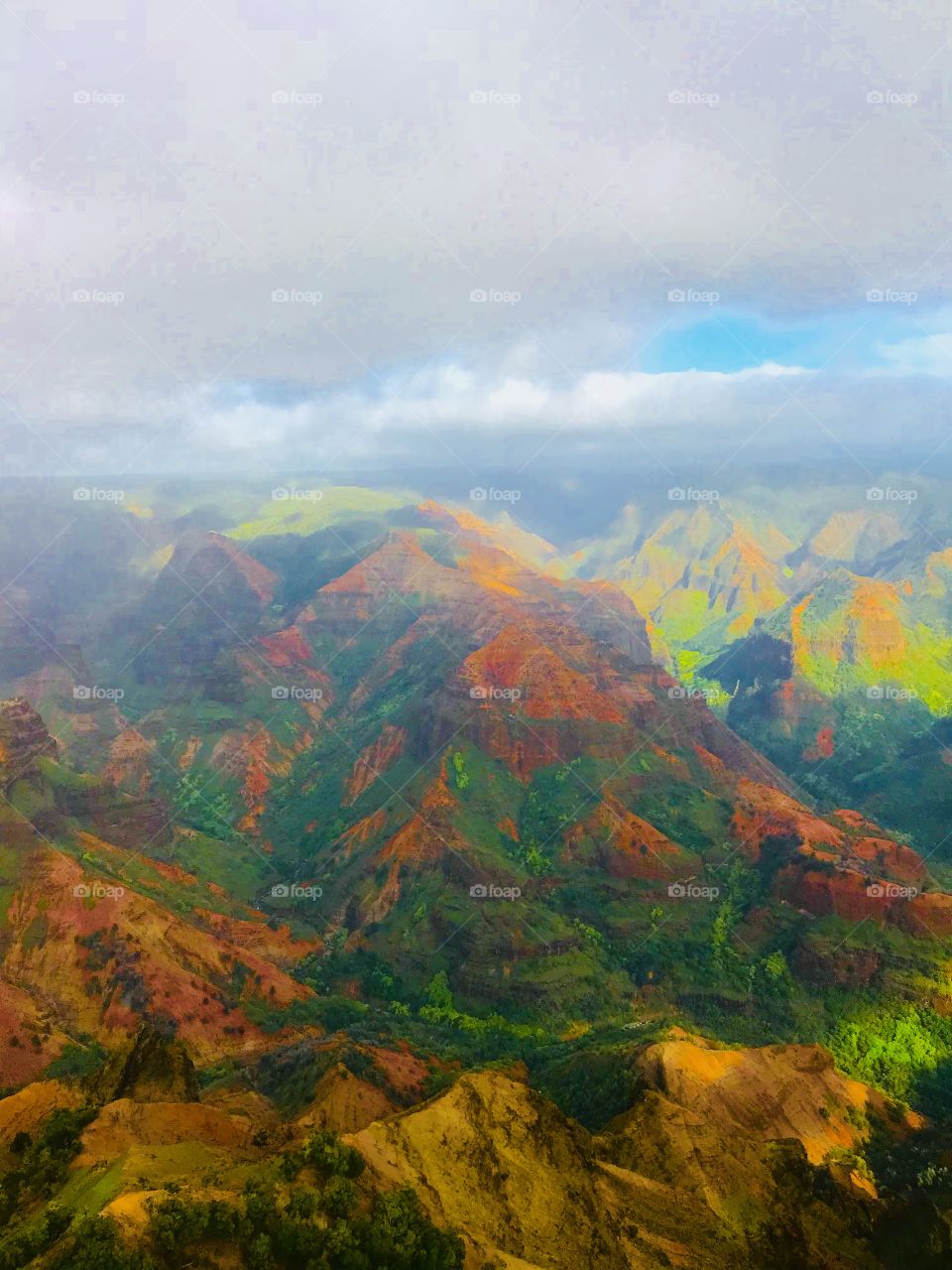 Colors come to life in the mountains of Kauai