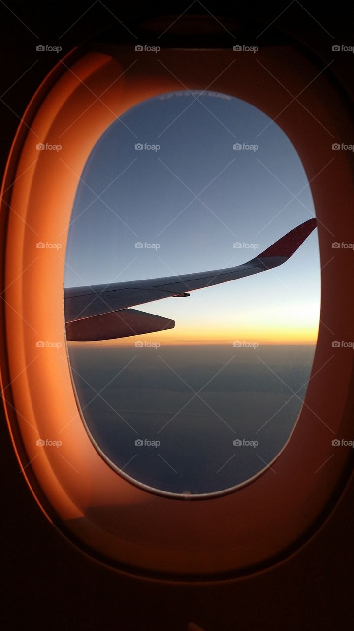 Airplane windows vistas aereas