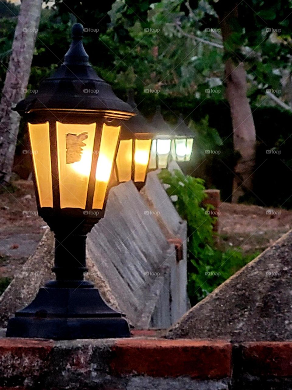 desfile de lámparas