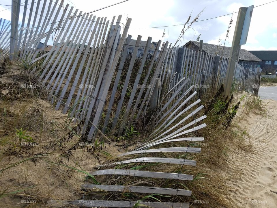Fallen fence