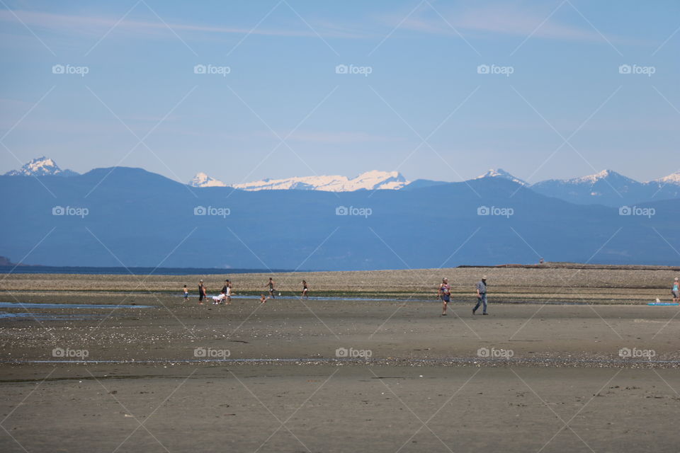 On the beach