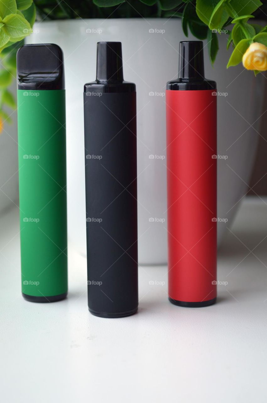 Multicolored electronic cigarettes for smoking