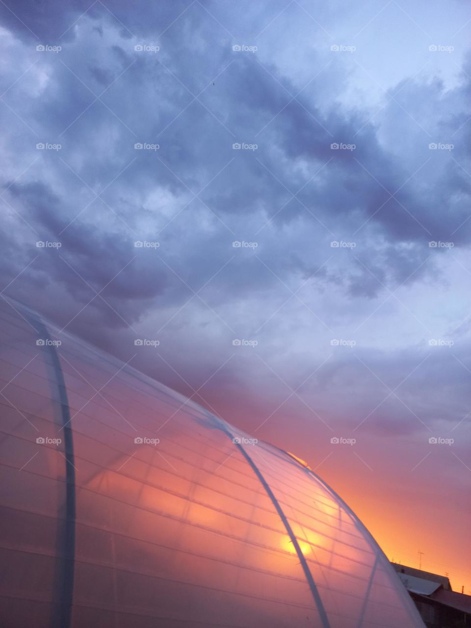 Evening before rain.