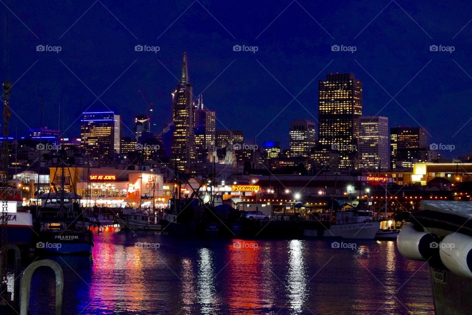San Francisco Night Skyline