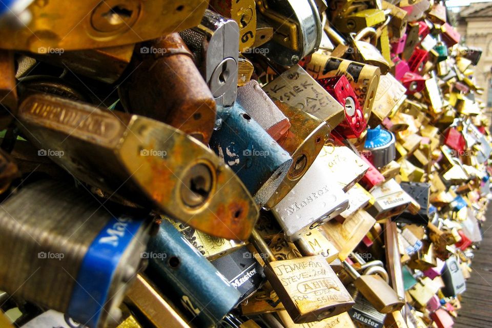 Love locks in Paris