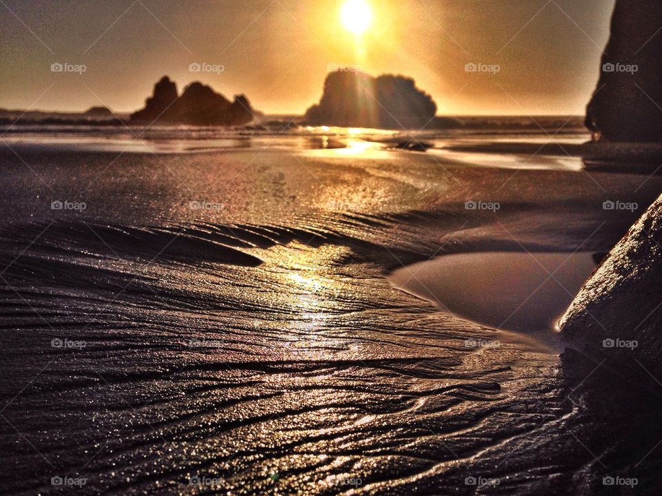 Water trickles at Pirate's Cove