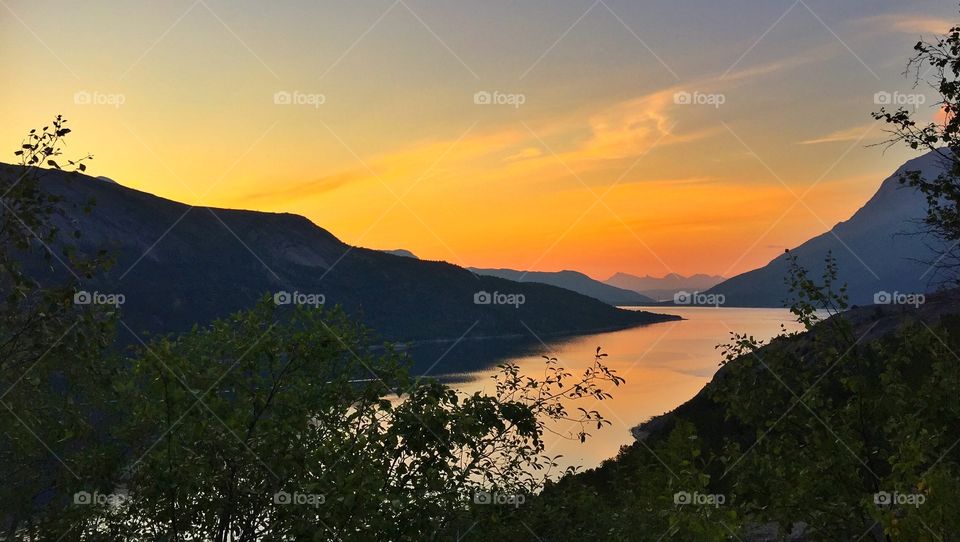 Skjomen mountain in Narvik 