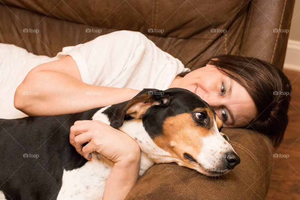 Hanging with my sweet dog in the big chair