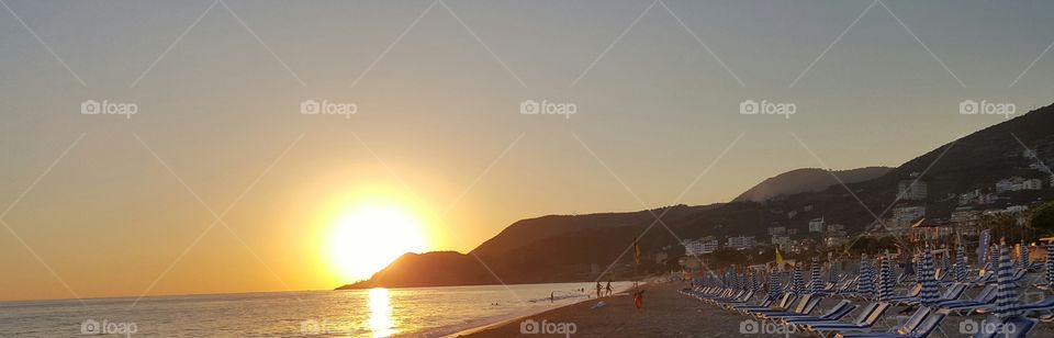 sunset in Alanya