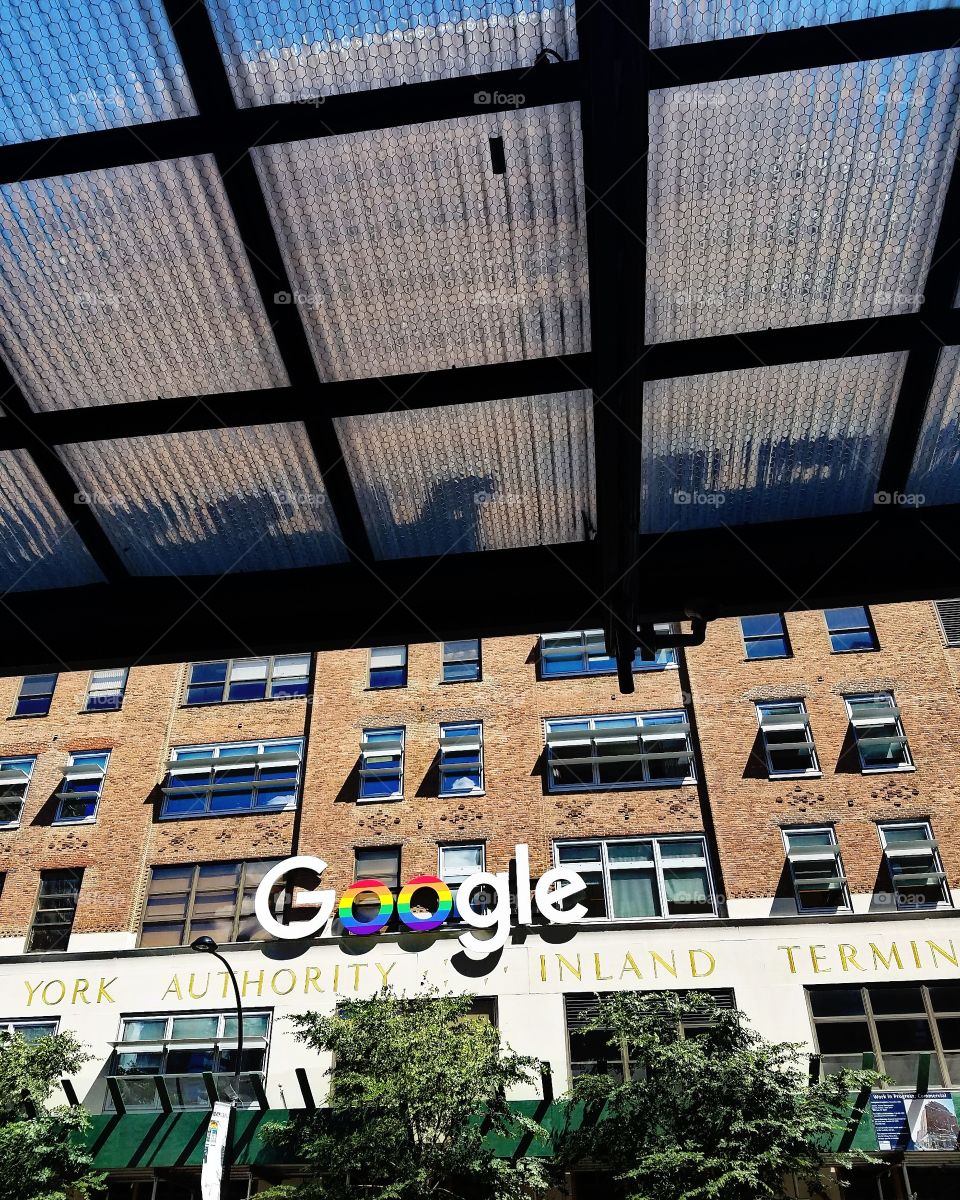 Google Office Building across the street from Chelsea Market in NYC. June 20th 2017 - picture taken on Galaxy S7 phone.
