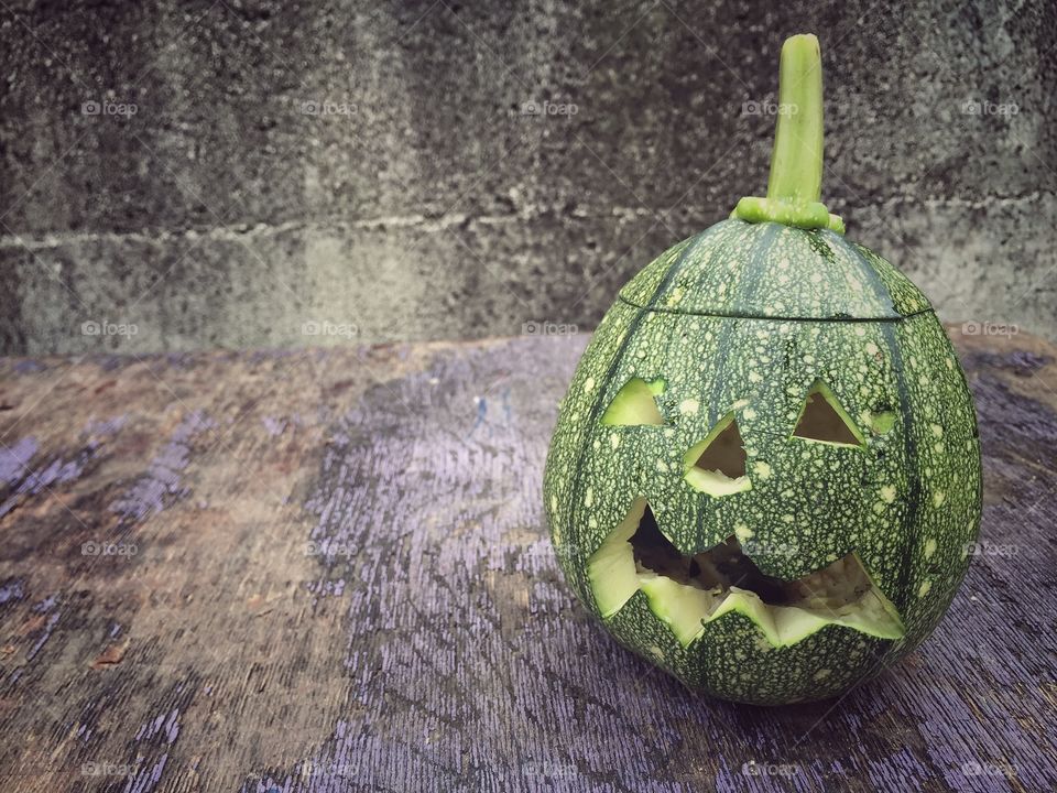 Close-up of halloween pumpkin