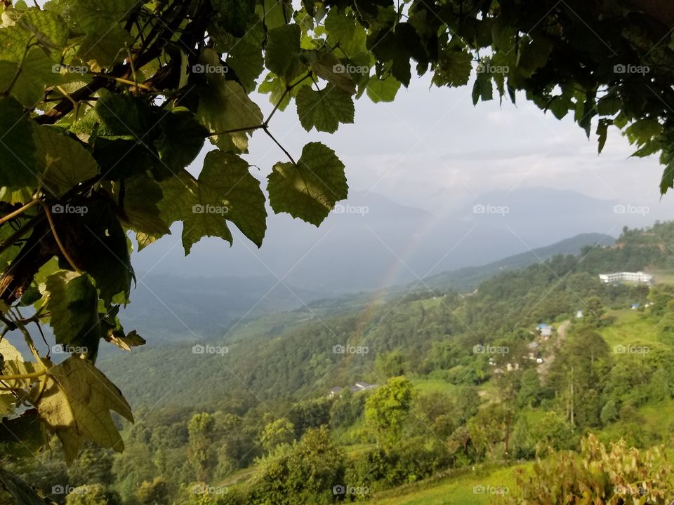 Himalayan mountain rainbow