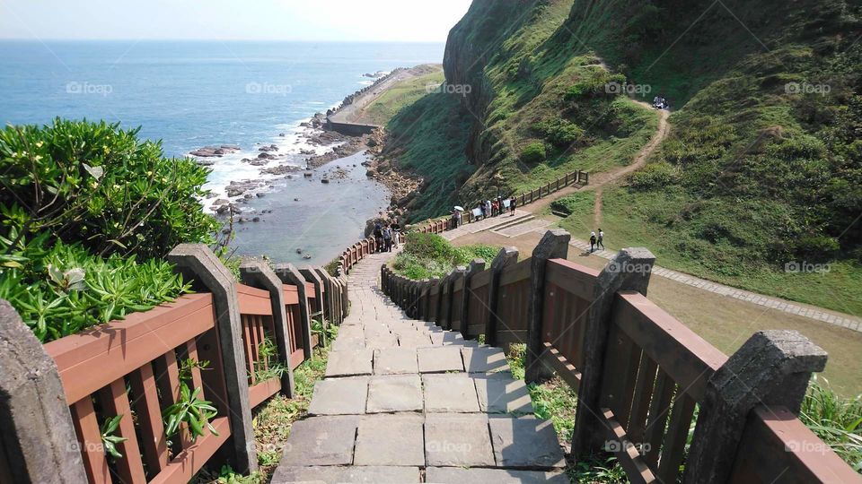 a beautiful stairway