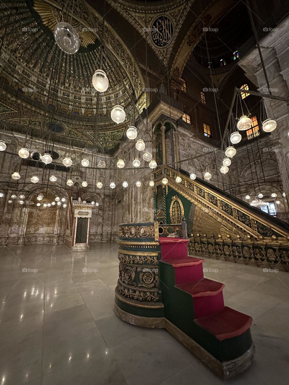 Art in Mosque , Menber in Mohamed Ali mosque Cairo 