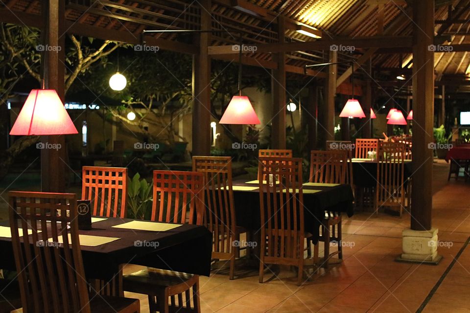 Furniture, Table, Seat, Restaurant, Chair