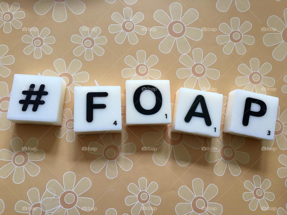 Little Letters to make a word #FOAP