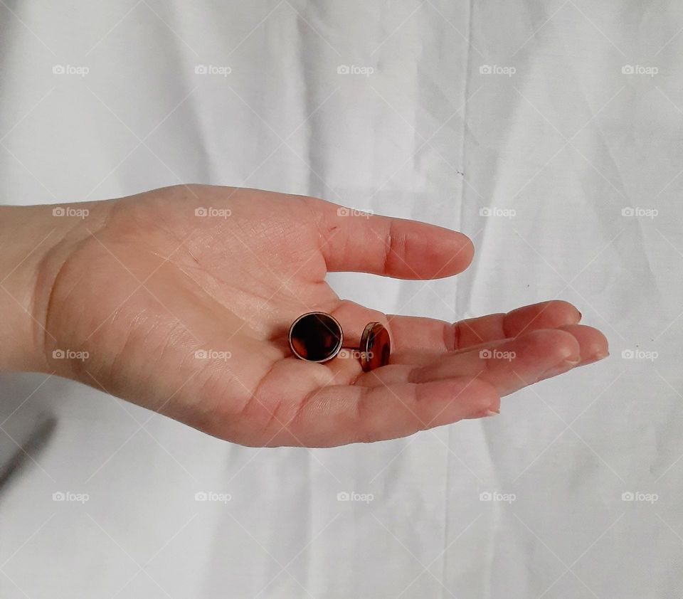 Favorite earrings with an animal print