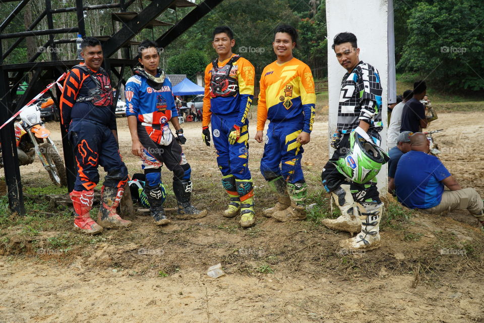 Friend’s moment before race