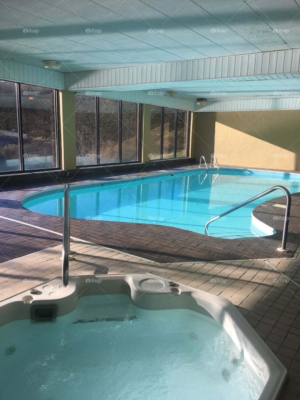 Serene Swimming Pool and Jacuzzi 