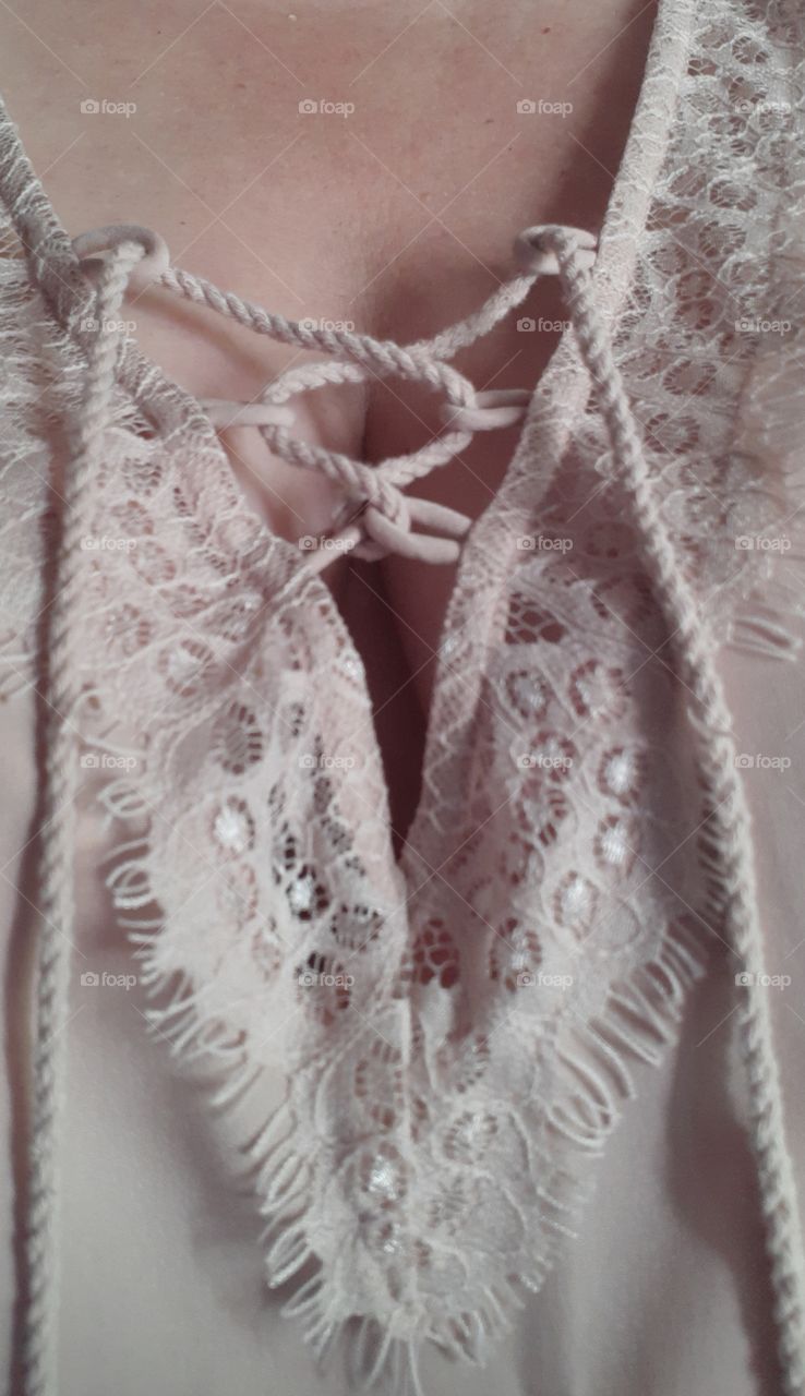 A beautiful lace blouse