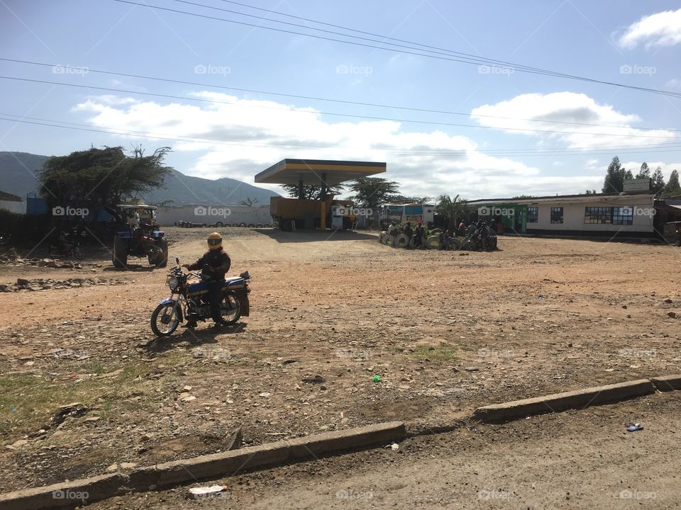 Motorcycle in Kenya
