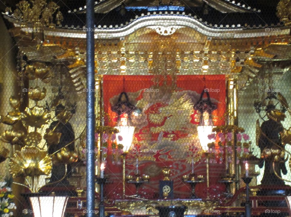 Religion, Temple, Art, Painting, Gold