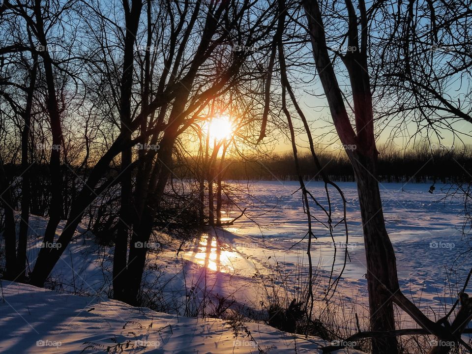 Sunset on the St Lawrence River