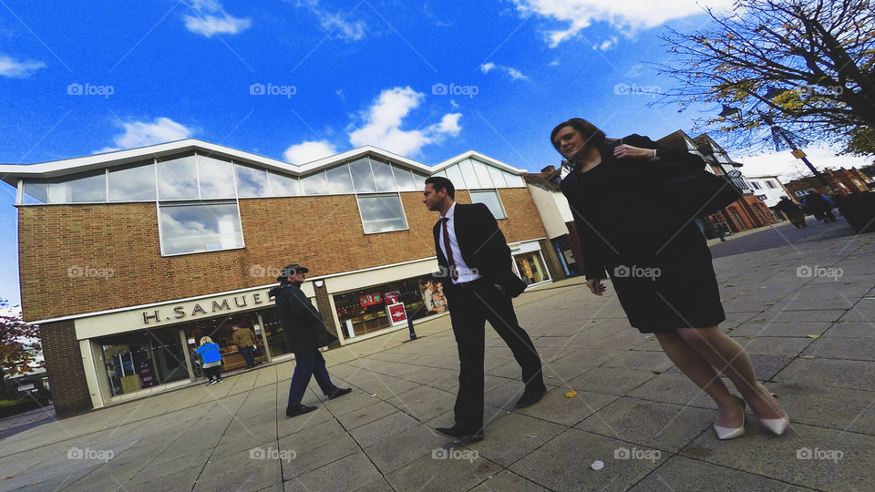 Street . High street shops 