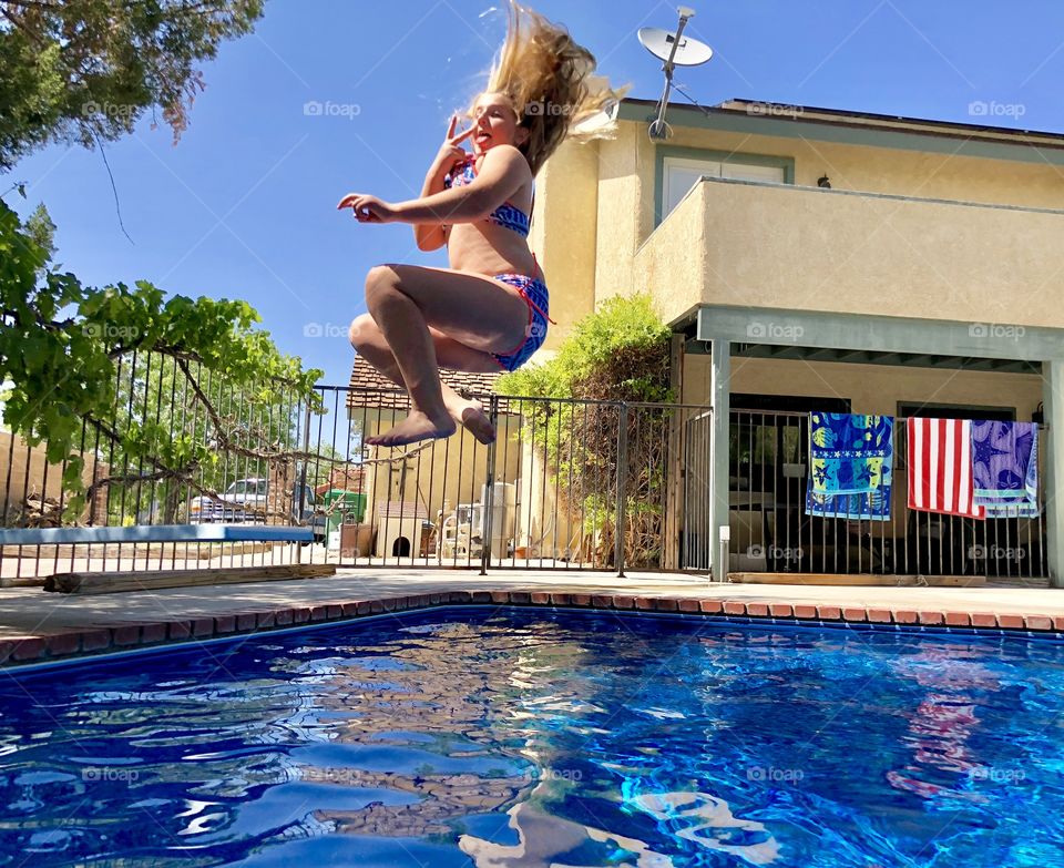 Radical pool jump!