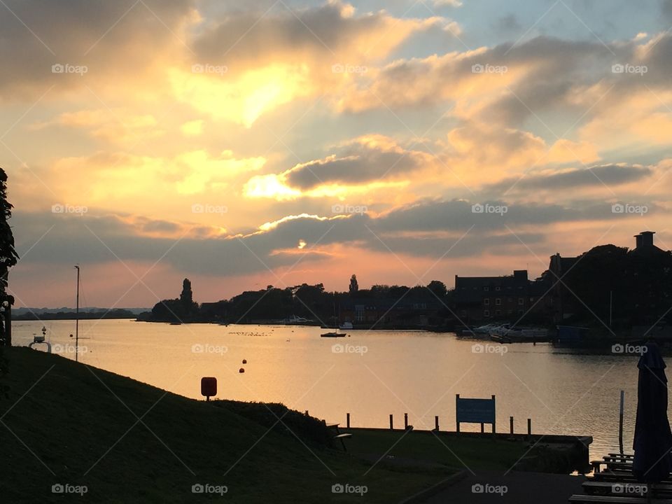 Sunset at Oulton Broad