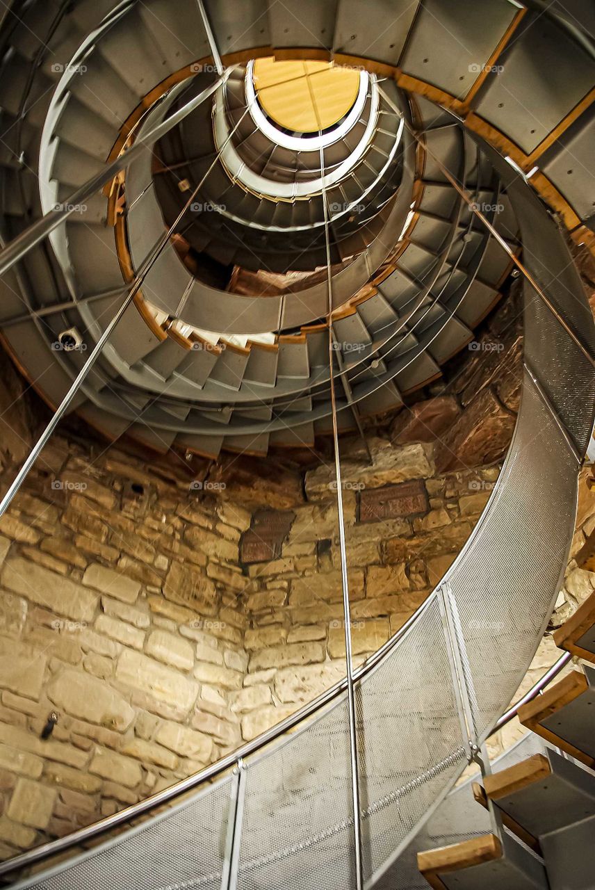 There are for climbing 134 steps of the circular staircase that leads to the Lighthouse, designed by Charles Rennie Macintosh in 1893. Glasgow