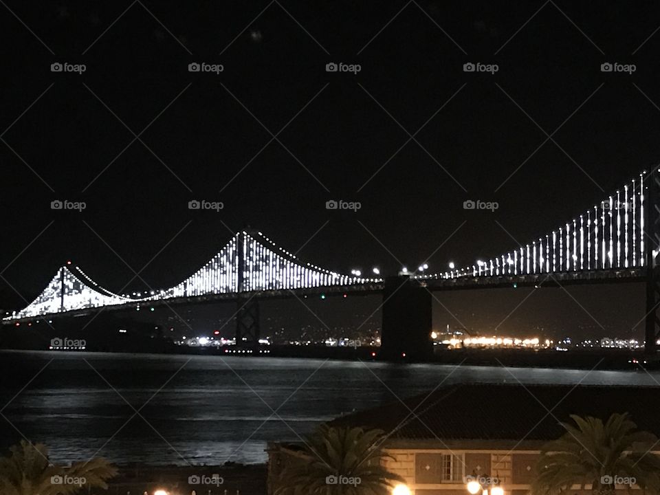 Bay Bridge by night 