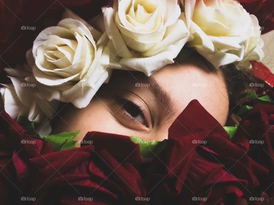 Eyes in flowers