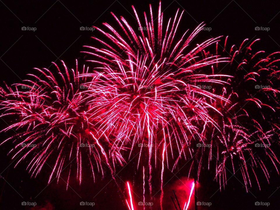 Red fireworks 