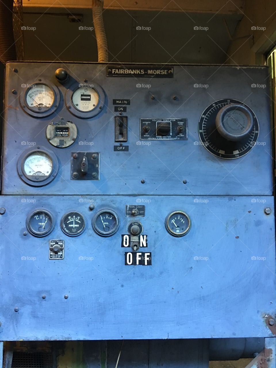 Machine gauges and controls