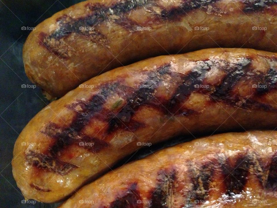 Sausage on the grill