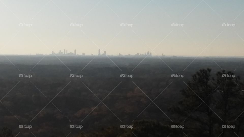 View of Atlanta Georgia - from the top of Stone Mountain