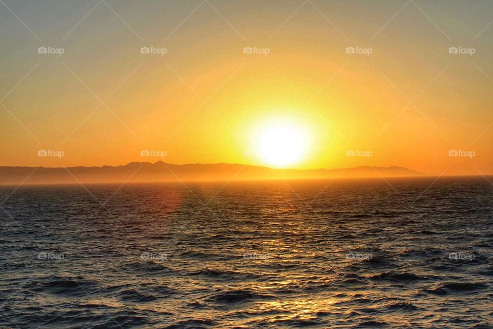 Sunset 🌅 view from cruise ship 🚢 