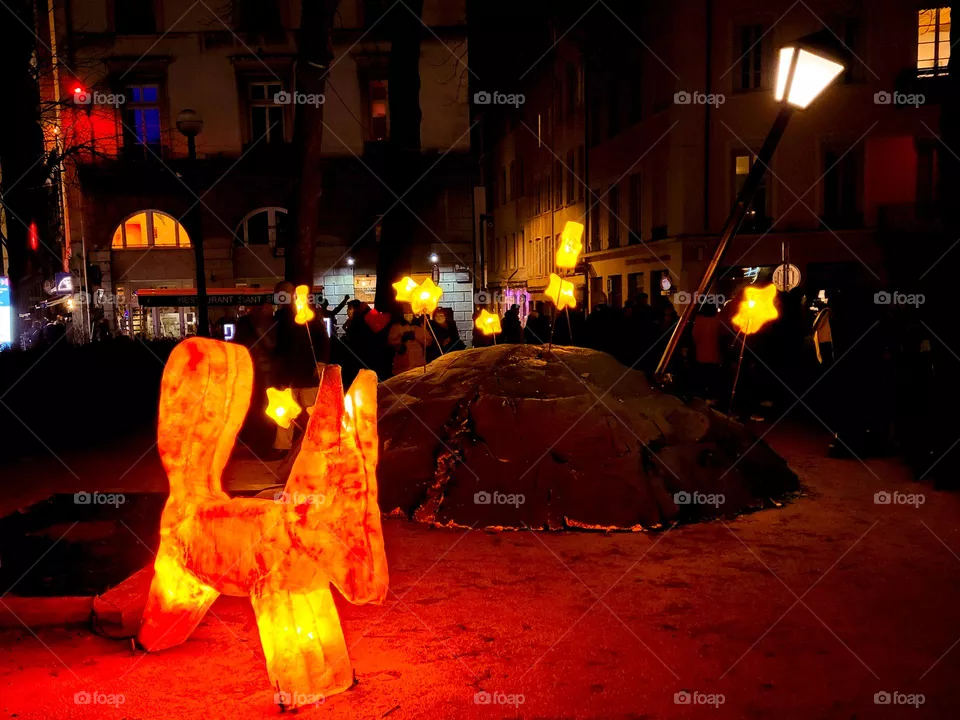 Festival of lights, Lyon, France