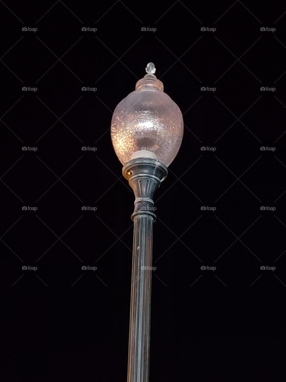 Blown glass lamp post