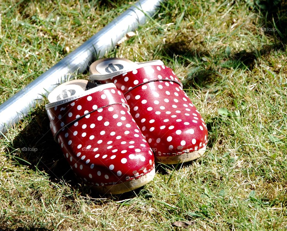 Polka dot shoes